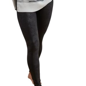 OFFLINE Hugger High Waist Crackle Legging Stretch Women Small MobWife Y2K Black